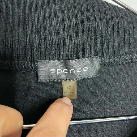 SPENSE Casual midi black dress Womens size 10 - Picture 3 of 14